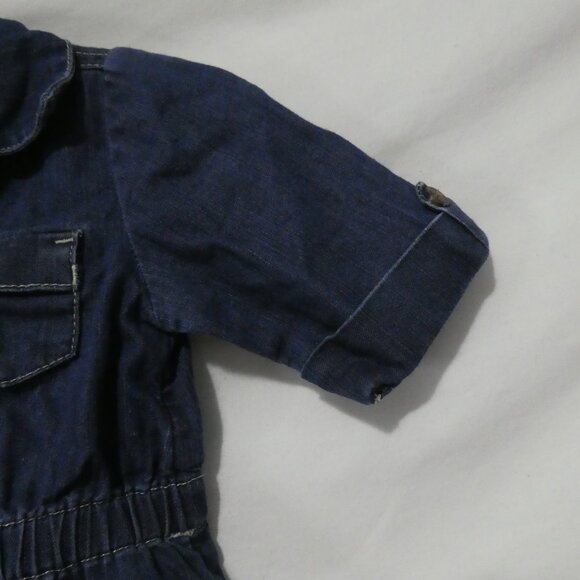 OLD NAVY | 18-24 months | Blue Button-Up Short Sleeve Denim Dress - Picture 5 of 15